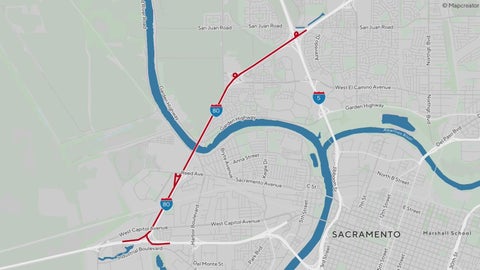 Major I-80 closures set for this weekend between Natomas, West Sacramento - CBS Sacramento