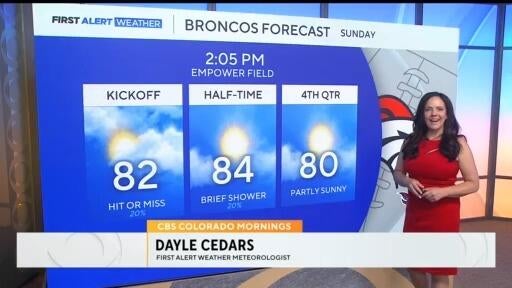 Denver metro area to see temperatures in the low 80s on Sunday - CBS ...