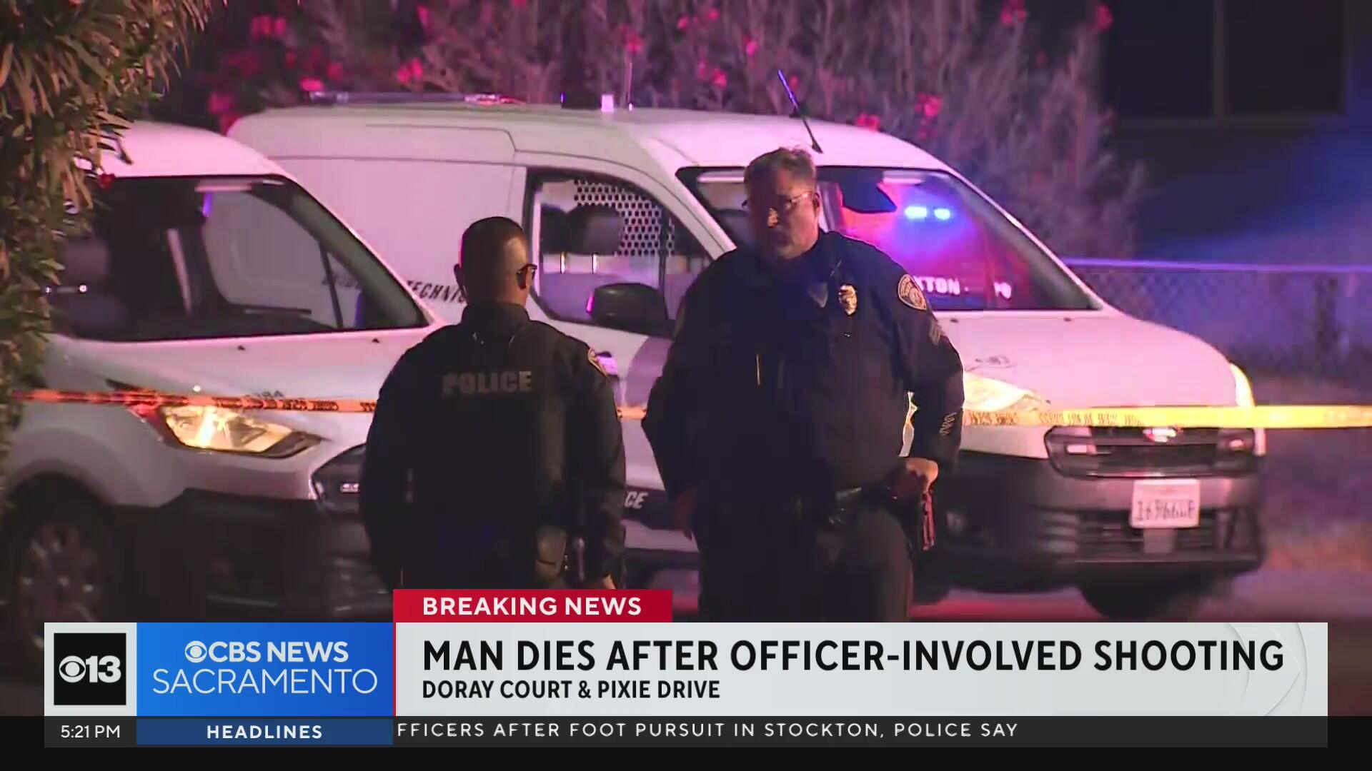Armed suspect fatally shot by officers after foot pursuit in Stockton ...