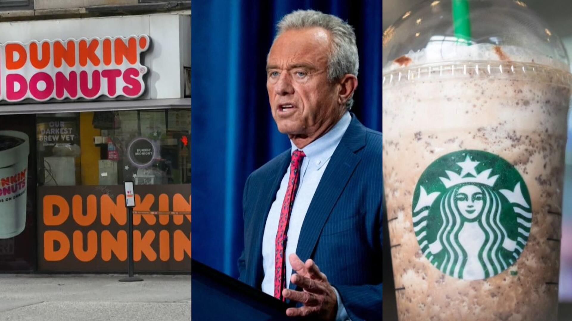 RFK Jr. challenges Dunkin' and Starbucks over sugary drinks
