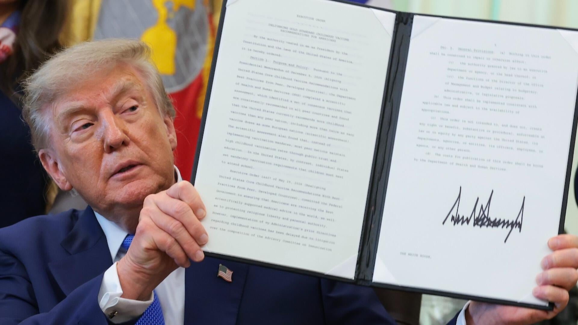 Trump directs CDC to align with assessment calling for fewer childhood vaccines