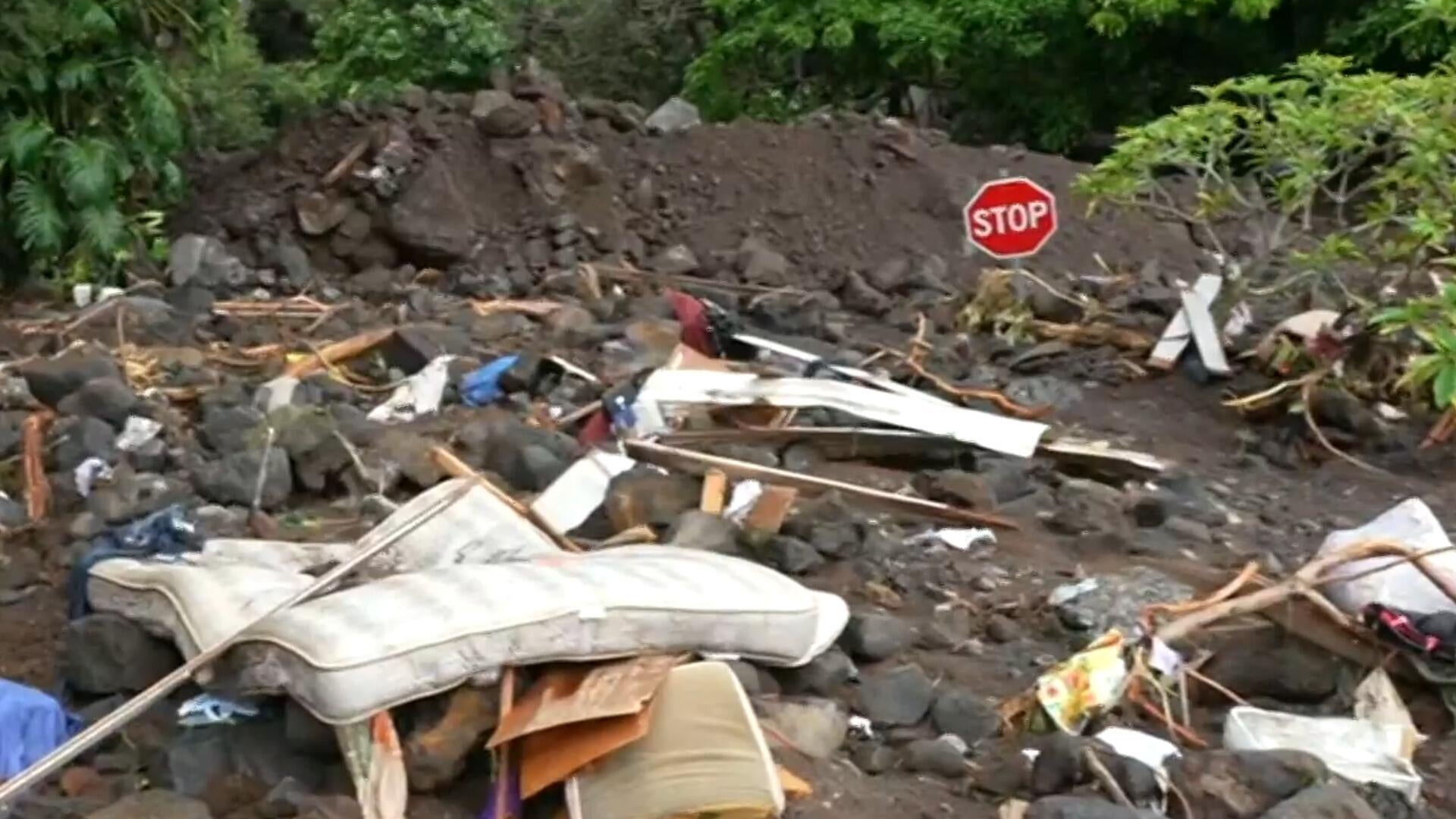 Former Hurricane Lala drenches Hawaii, flash floods sweep away Big Island homes