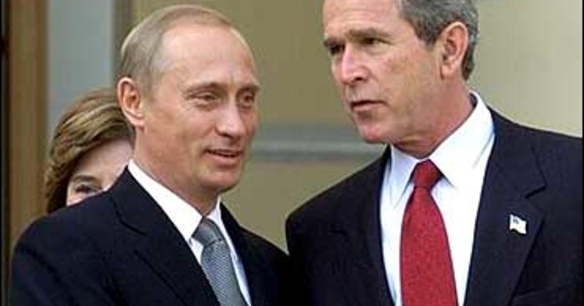 Bush Meets Putin Cbs News