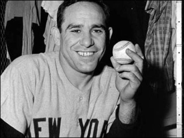 Yogi Berra New York Yankee catcher circa 1962-2015 Kids T-Shirt