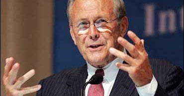 Protesters Heckle Rumsfeld On War - CBS News