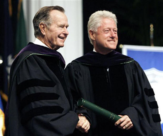 Fmr. Presidents Bush & Clinton<br>Tulane U., La. 