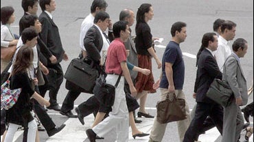 Tokyo crosswalk, 6-30-06 