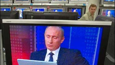 Putin At Webcast 