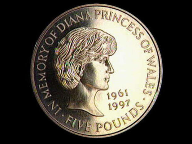 Princess Diana 5 pound commemorative coin 