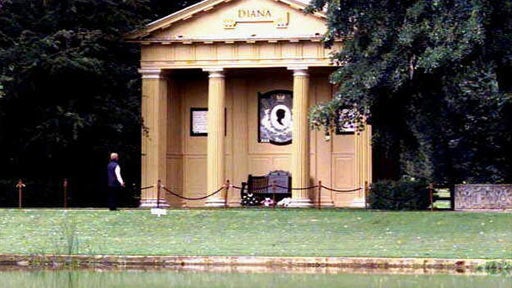 Princess Diana Memorial at Althorp Estate, England 