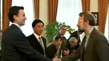 Iran's top nuclear negotiator, Ali Larijani meeting with ambassadors from Britain, China, Russia, France, Germany and Switzerland 