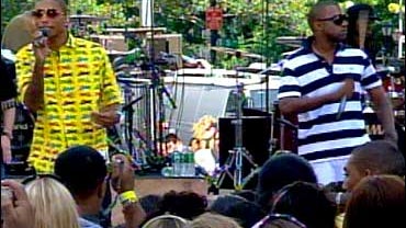 Kanye West and Pharrell perform 