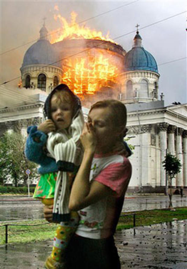Russian Cathedral Fire 