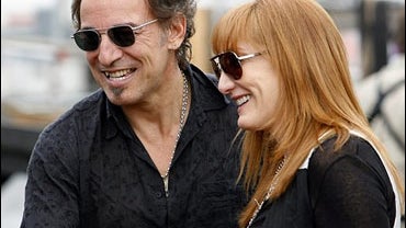 Bruce Springsteen and wife Patti Scialfa, New Orleans Jazzfest, April 30, 2006. 