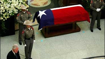 Former President Bill Clinton speaks during a ceremony in the Capitol Rotunda for former Gov. Ann Richards Saturday, Sept. 16, 2006, in Austin, Texas. 