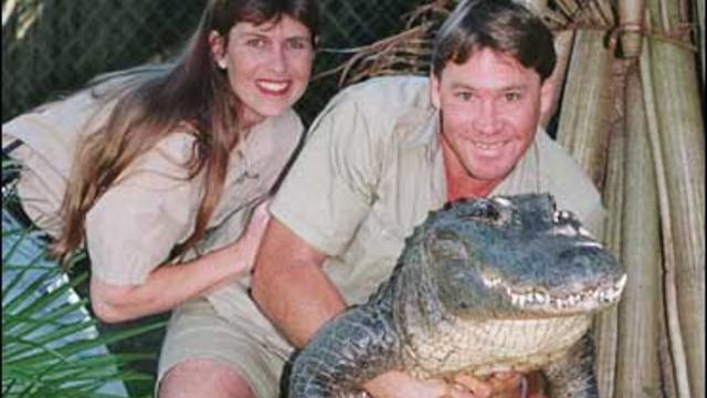 Steve Irwin and his wife Terri in June of 1999 