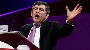 Britain's Chancellor of the Exchequer Gordon Brown. 