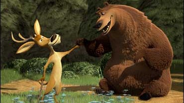 a scene from 'Open Season' 