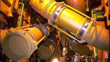 Interior of uranium enriching plant in France 