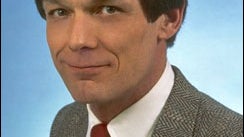 CBS News Correspondent Chris Glenn, anchor of numerous programs and broadcasts including coverage of the Challenger explosion in 1986, is seen here in 1989. 