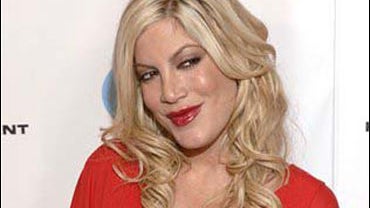 Tori Spelling attends the Beverly Hills 90210 DVD launch party 