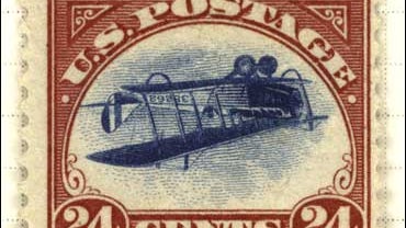 Inverted Jenny, rare stamp 