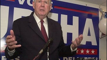 Rep. John Murtha, D-Pa., speaks at his campaign headquarters in Johnstown, Pa., Nov. 8. 2006. 