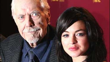 Robert Altman and Lindsay Lohan 