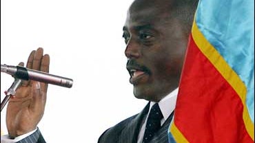 Kabila taking oath 