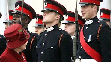 queen and william at sandhurst 