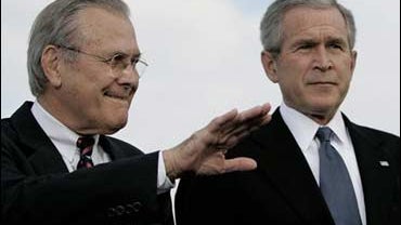 President Bush, Defense Secretary Donald H. Rumsfeld 