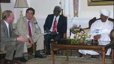 Richardson with al-Bashir 