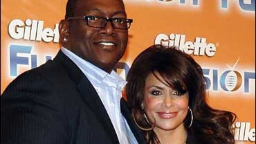 Randy Jackson and Paula Abdul 