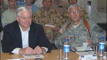 Gates and Casey in Basra 