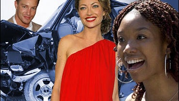Brandy Norwood, Rebecca Gayheart and Lane Garrison 