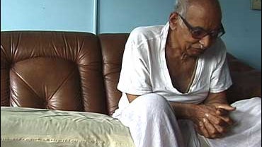 Shri Dharam Jit Jigyasu at his Smart Street home in Queens. 