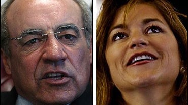 California Democratic Rep. Joe Baca, left and Congresswoman Loretta Sanchez. 