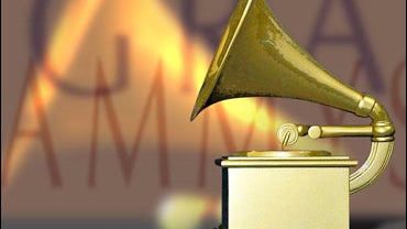 Grammy Award trophy, on texture, partial graphic 