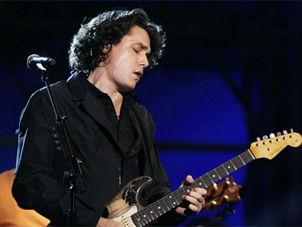 John Mayer performs the song "Gravity" at the 49th Annual Grammy Awards 
