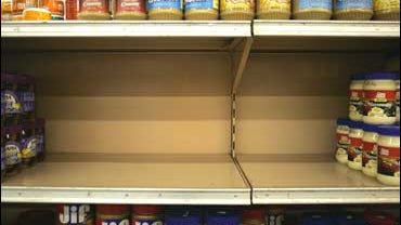peanut butter, supermarket shelf, salmonella threat, recall 