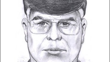 Belgian police sketch of man wanted in connection with theft of diamonds from bank in Antwerp 