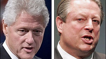 Bill Clinton and Al Gore 