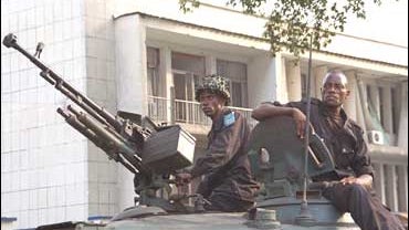 Kinshasa, Congo, warlord, militia, tank, ex-rebel leader Jean-Pierre Bemba 