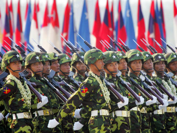 March Of The  Myanmar Soldiers 