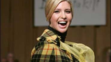 Model and businesswoman Ivanka Trump enjoys herself as she walks the runway at Johnnie Walker's "Dressed To Kilt 2007" fashion show at Capitale on April 2, 2007, in New York. 