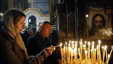 Easter, Vladimirsky Cathedral, Kiev, Ukraine, April 7, 2007 