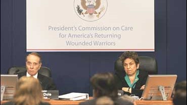 Sen. Bob Dole, Donna Shalala, Walter Reed, President's Commission on Care for America's Returning Wounded Warriors 