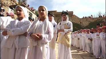 Yazidi religious school students 