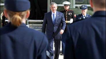 President Bush, Marine One at Andrews Air Force Base, Saturday, April 28, 2007 