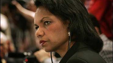 Condoleeza Rice at Iraq conference 